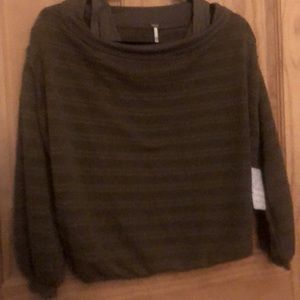 New FREE PEOPLE brown top
